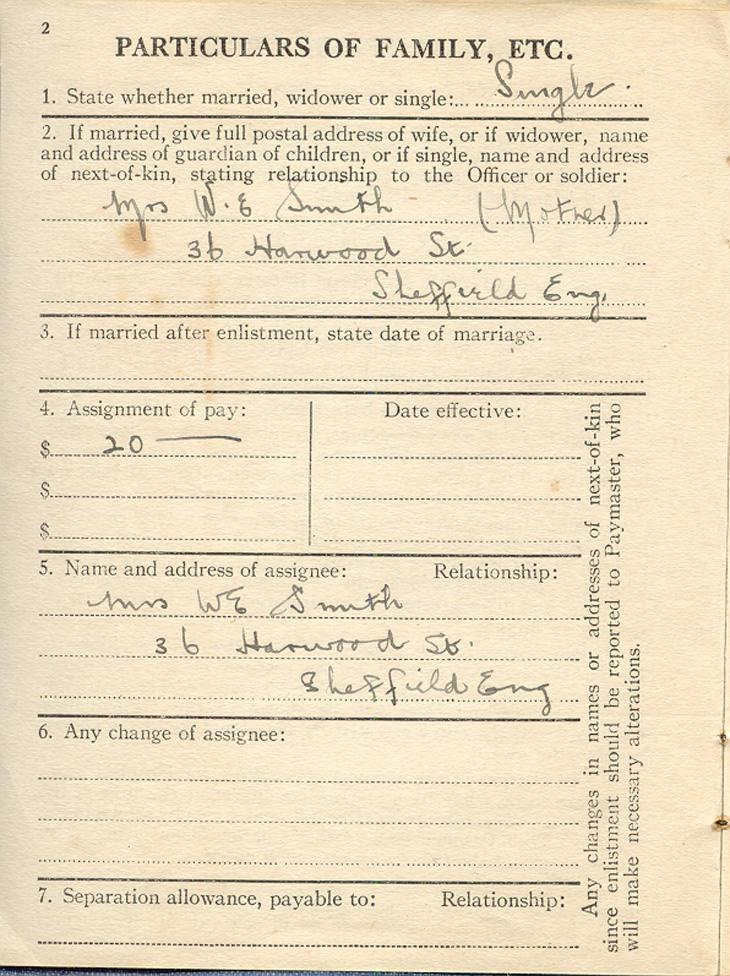 Page 2 CEF Paybook from May, 1919.