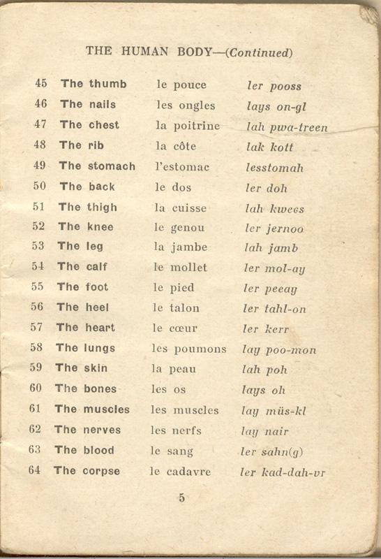 An English-French Booklet
for the British Expeditionary Forces
Page 5