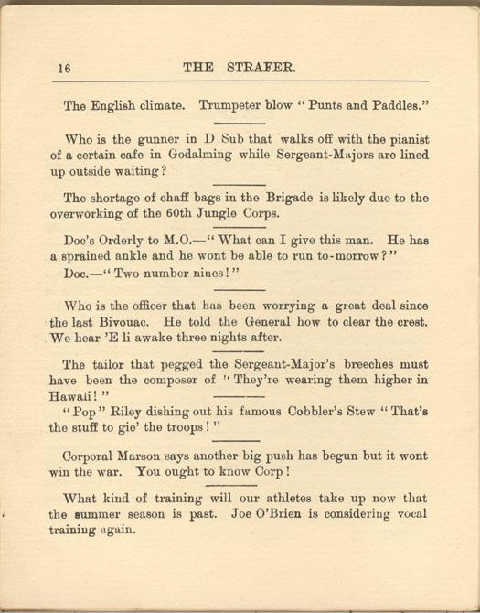 The Strafer - Booklet
August, 1917
Page 16
