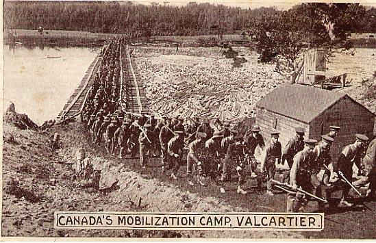Canada's
Mobalization Camp
Valcartier
September 22, 1914
Front